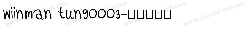 wiinman tun90003字体转换